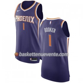 Maillot Basket Phoenix Suns Devin Booker 1 Nike 2017-18 Pourpre Swingman - Homme